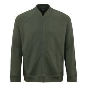 A.P.C. Armand Fleece Zip Jacket in Olive